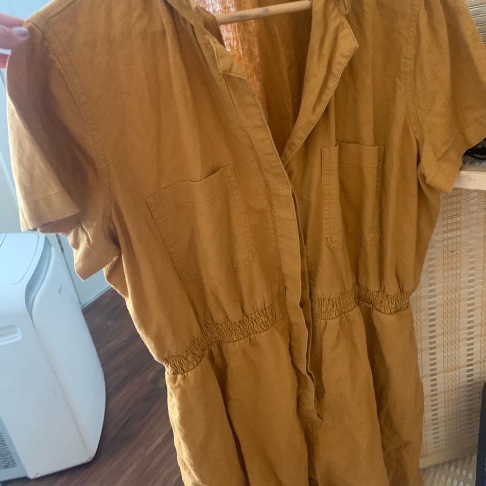 UNIVERSAL THREAD ROMPER IN BURNT ORANGE